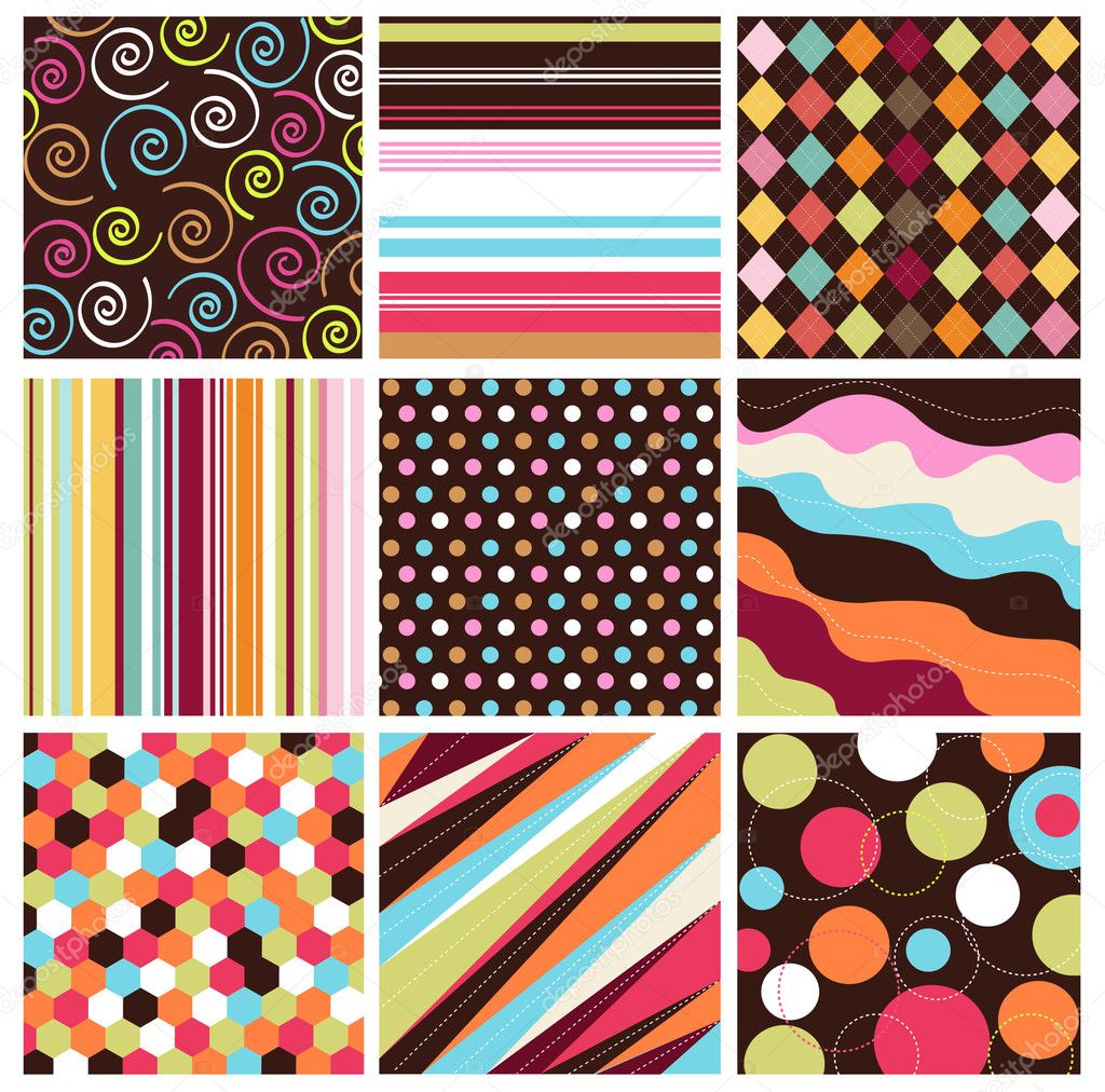 Seamless patterns with fabric texture