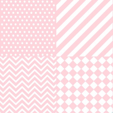 Seamless baby girl pattern, wallpaper clipart
