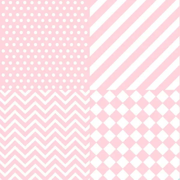 Seamless baby girl pattern, wallpaper — Stock Vector