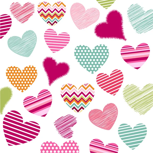 Corações ícones de Valentim —  Vetores de Stock