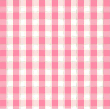 Seamless pink plaid pattern clipart