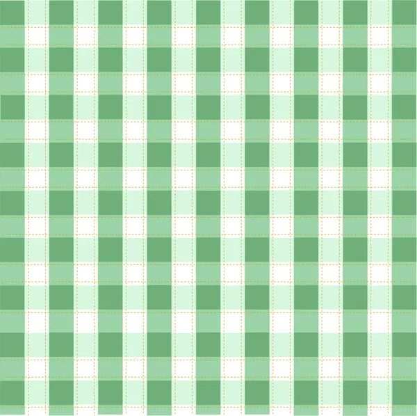 Bezešvé zelený kostkovaný vzor — Stockový vektor