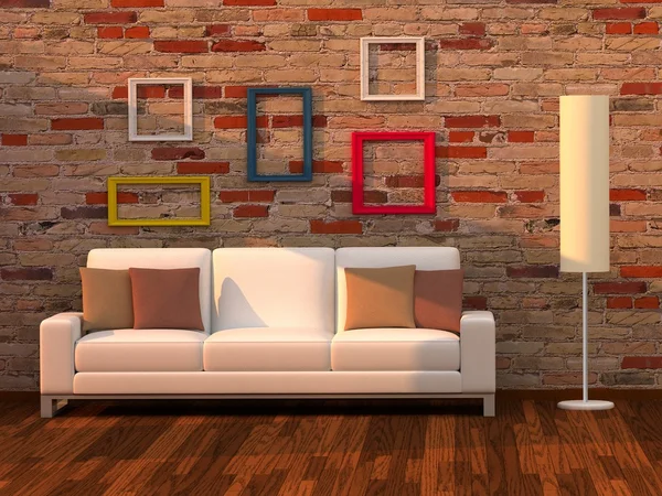 Living room, modern room — Stock Photo, Image