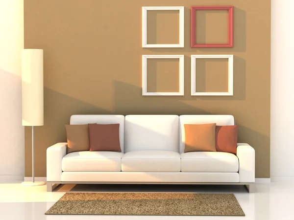 Sala de estar, habitación moderna — Foto de Stock