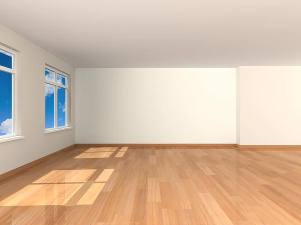 3D renderowania pustym pokoju — Zdjęcie stockowe
