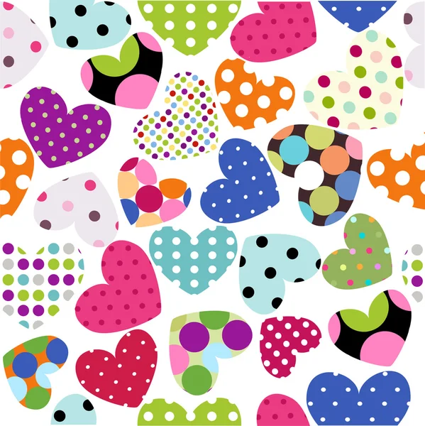 Heart patches — Stock Vector