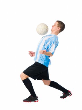 Soccer action clipart