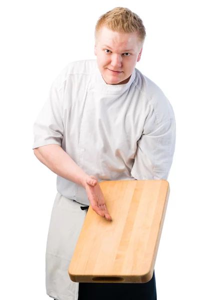 Cook demonstrate — Stock Photo, Image