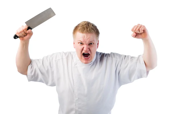 Cocinero enojado — Foto de Stock
