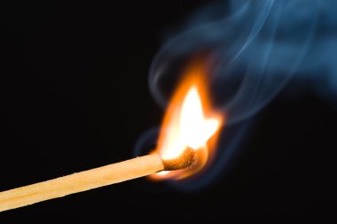 Burning match clipart