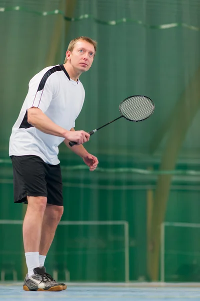 Badmintonový hráč — Stock fotografie