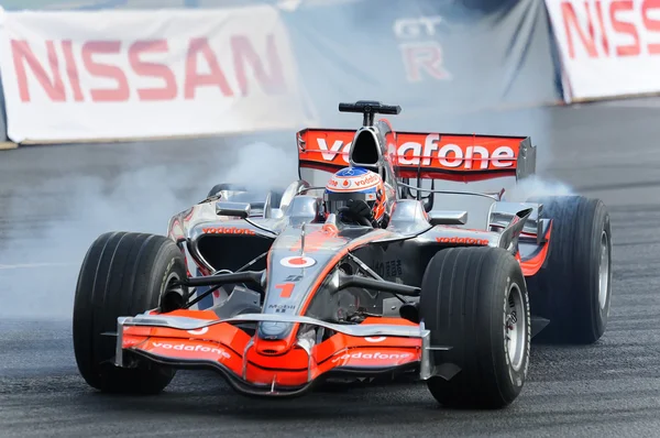 Racing auto van Formule-1 mclaren mercedes teams Rechtenvrije Stockafbeeldingen