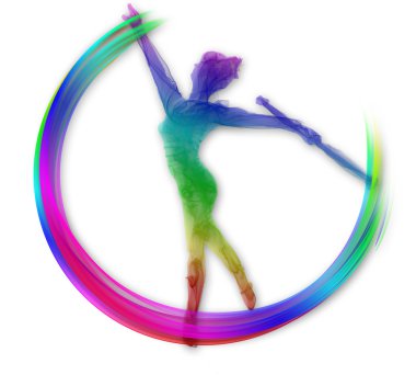 Twirling dance clipart