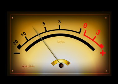 Audio meter clipart