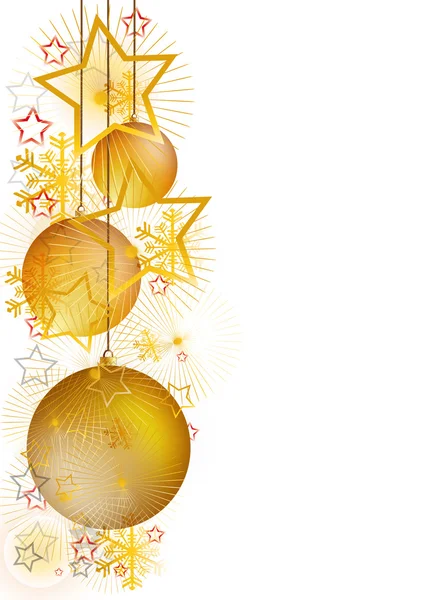 Золотое Рождество 1 — стоковый вектор