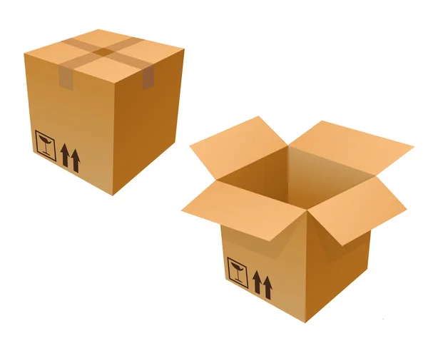 Stor låda — Stock vektor