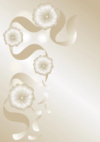 Ruban floral Nastro fiorato — Image vectorielle