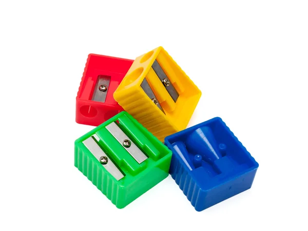 stock image Colored pencil sharpeners