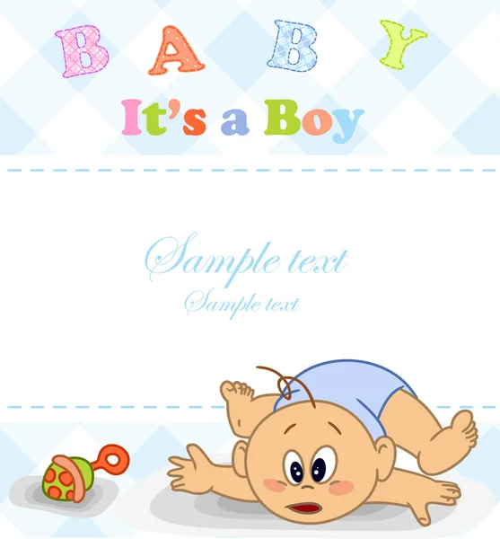 Baby boy. — Stock Vector