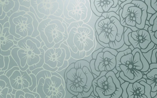 优雅无缝模式与罂粟的花. — 图库矢量图片