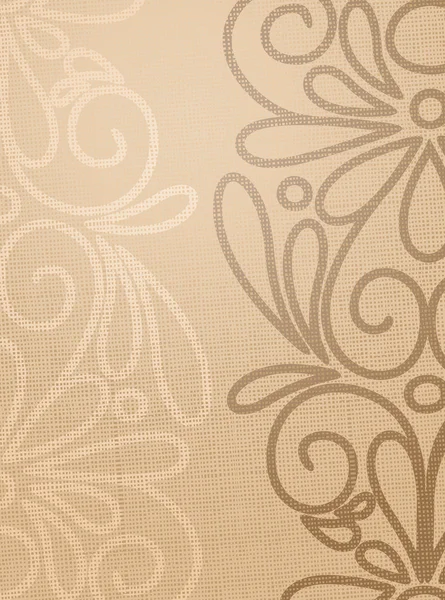 Structure en lin beige avec dessin de motif . — Image vectorielle