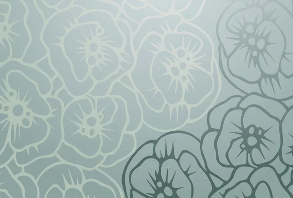 Eleganz nahtloses Muster mit Blumen Mohn, Vektor florale Illustration im Vintage-Stil. — Stockvektor