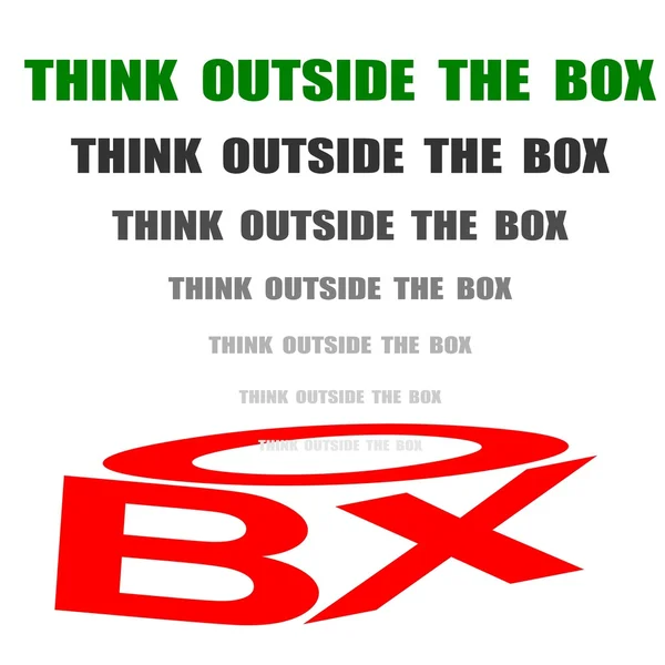 Tänka utanför boxen — Stockfoto