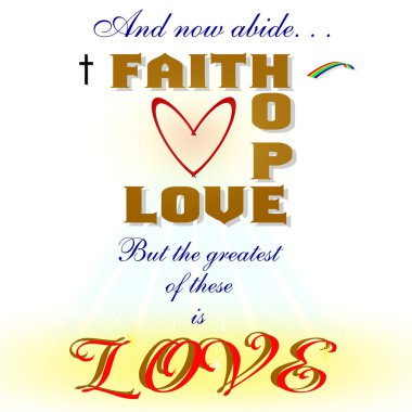 And the greatest of these is love clipart