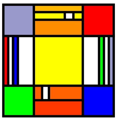 Squares and rectangles clipart