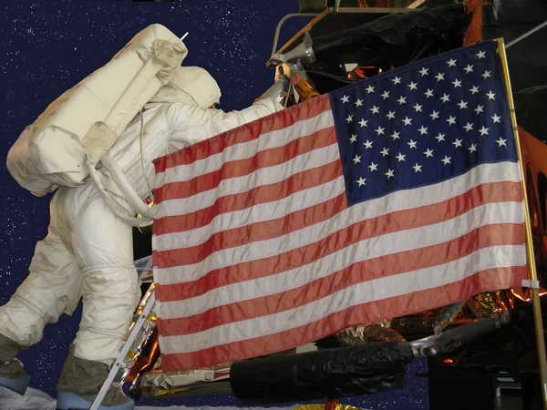 Astronaut on the moon — Stock Photo, Image