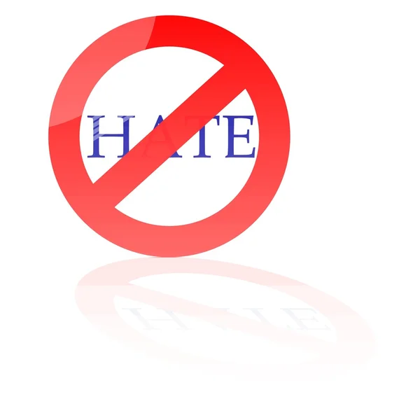Остановить ненависть — стоковое фото