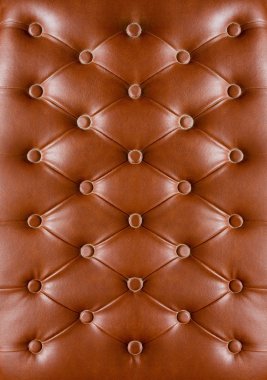 Closeup texture of vintage black leather sofa for background clipart