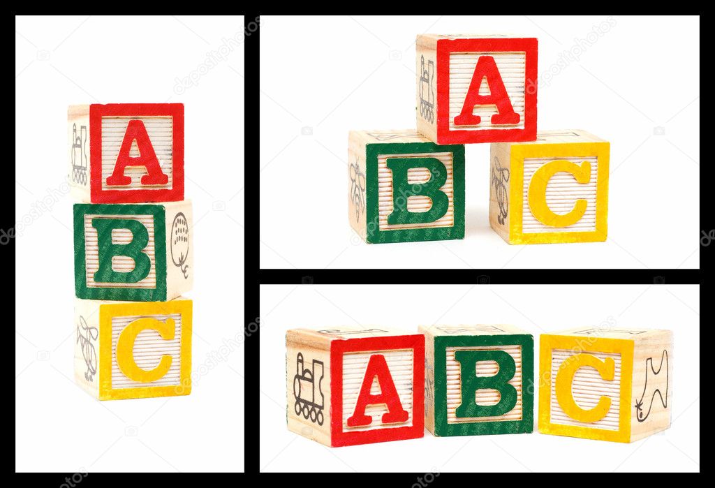 Wooden Alphabet Blocks-ABC
