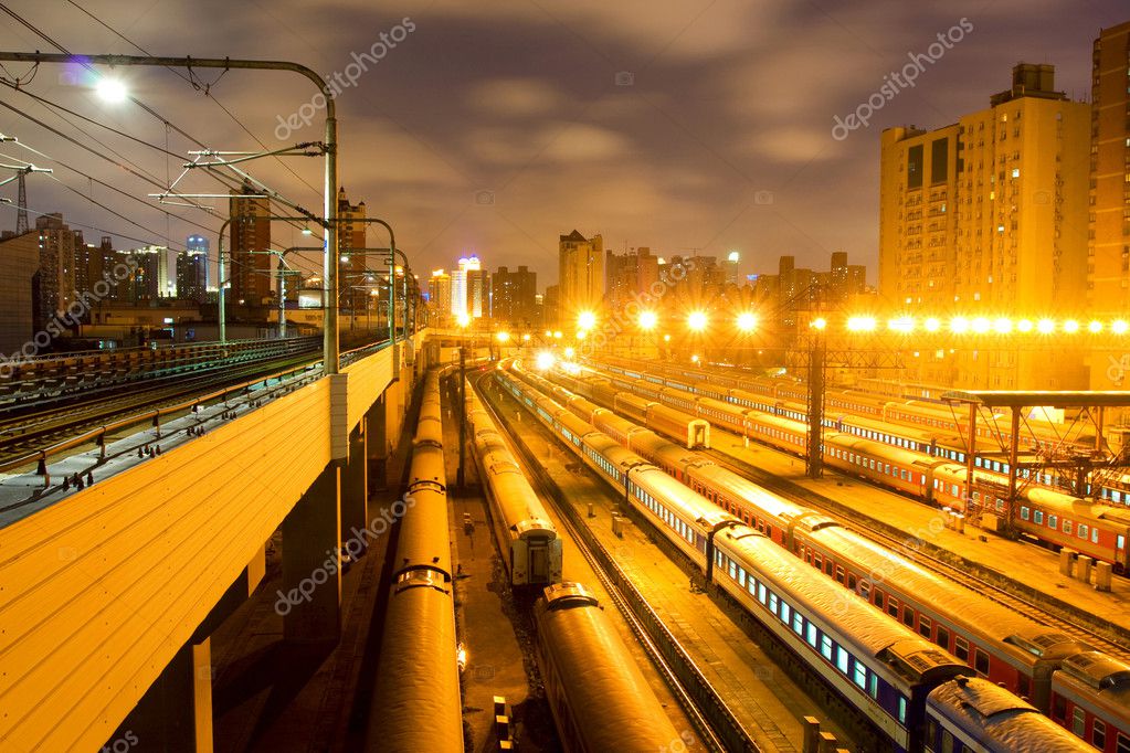 Train stations night Stock Photo by ©dpp2012 10198489