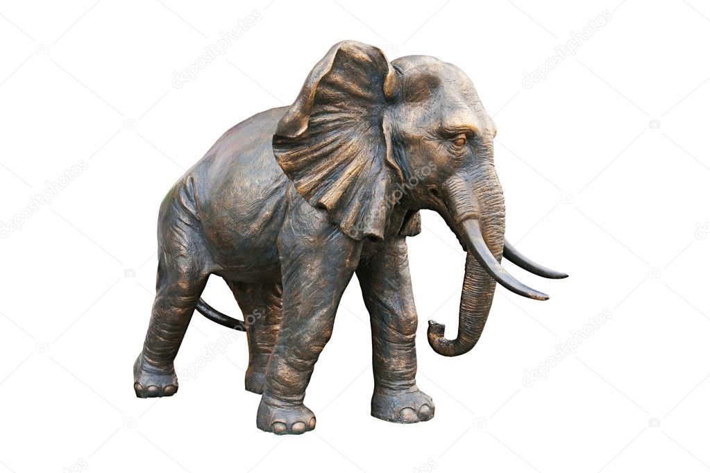 Bronze Elephant (Clipping path!)
