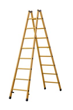 Herringbone ladder (clipping path!) clipart