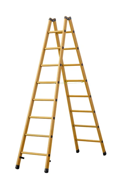 Herringbone ladder (clipping path!) — Stock Photo, Image