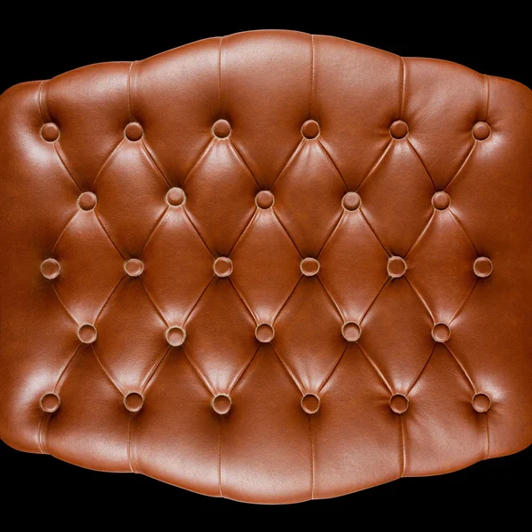 Closeup υφή του vintage μαύρο δερμάτινο καναπέ για φόντο — Φωτογραφία Αρχείου