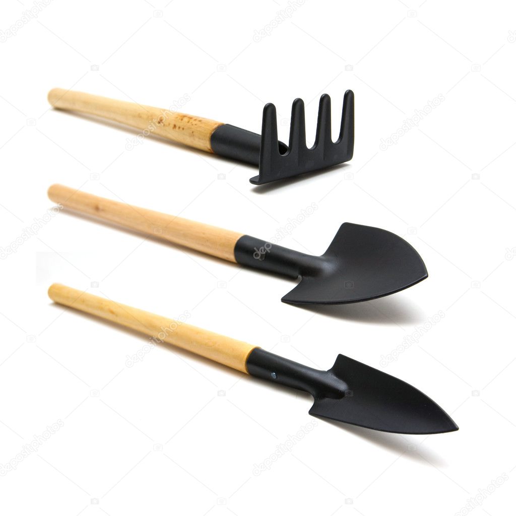 Garden tools isolated