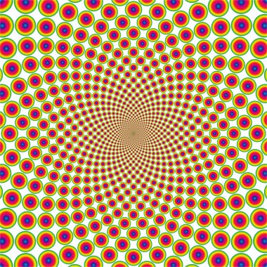 Vector cyclic optical illusion clipart