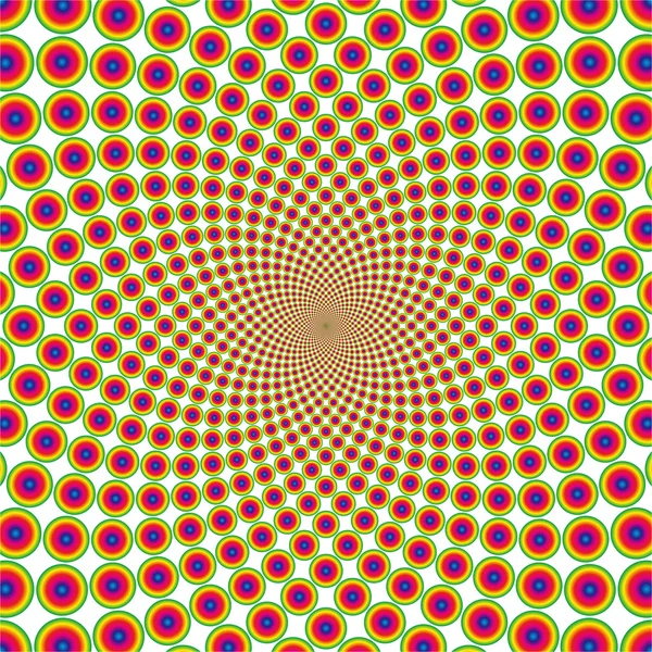 Векторная циклическая оптическая иллюзия — стоковый вектор