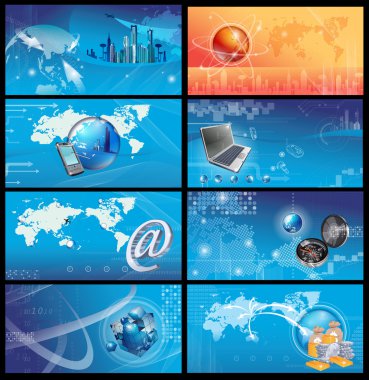 Business and financial technology background clipart