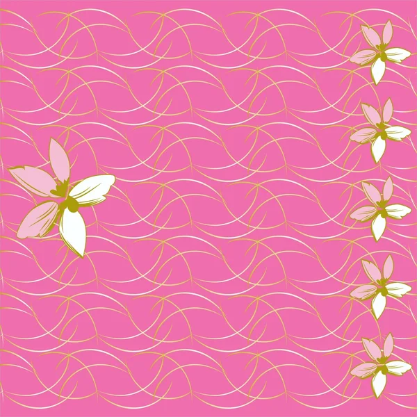 Fond floral et carte de la fête des mères — Image vectorielle
