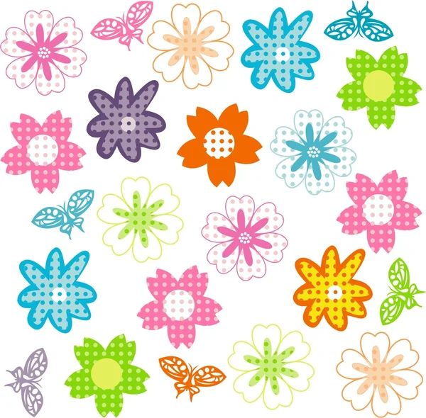 Floral seamless background — Stock Vector