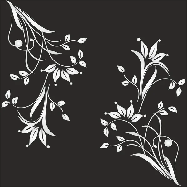 Patrón floral abstracto — Vector de stock