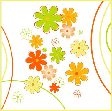 Floral background clipart