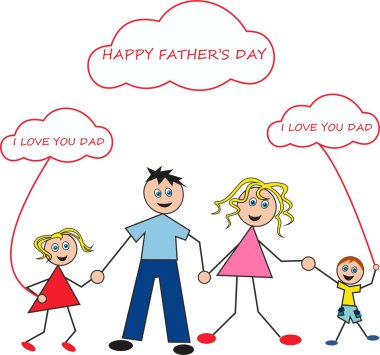 Happy father's day clipart