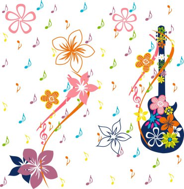 Musical background clipart