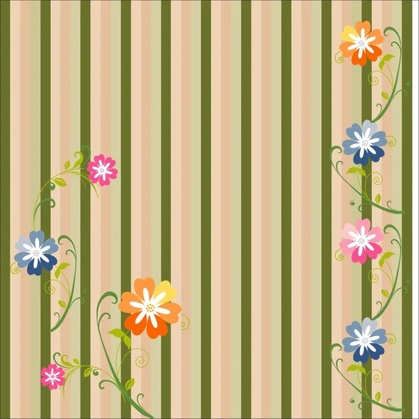 Floral background, — Stock Vector