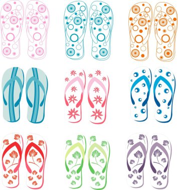 Slipper summers clipart